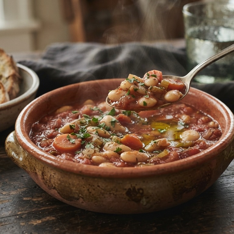 Fasolada Jachni (witte bonen in tomatensaus)