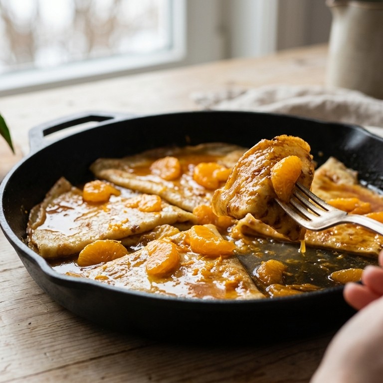 Flensjes met mandarijnen