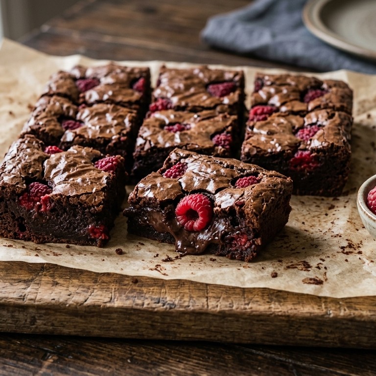 Frambozenbrownies