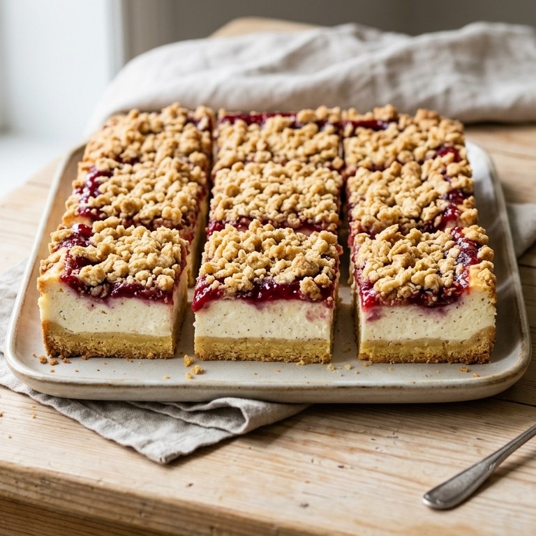 Frambozenkruimelkoek