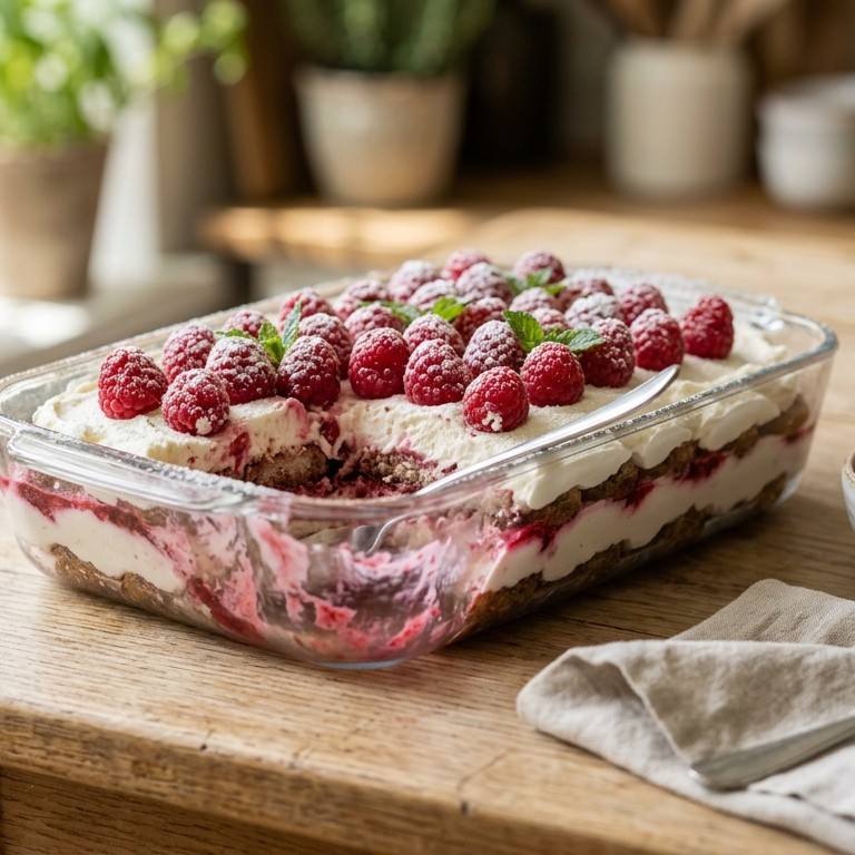 Frambozentiramisu