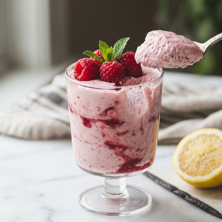 Frambozenyoghurtmousse