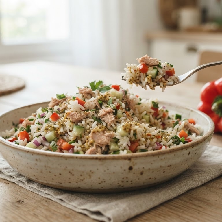 Franse rijstsalade
