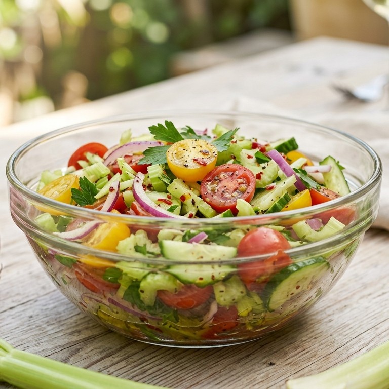 Frisse pittige salade