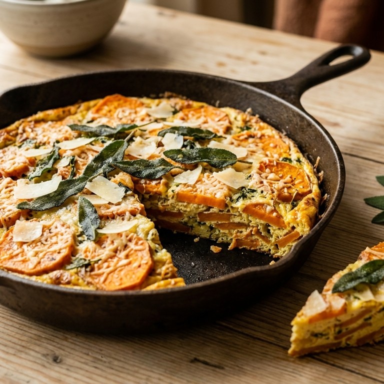 Frittata met zoete aardappel