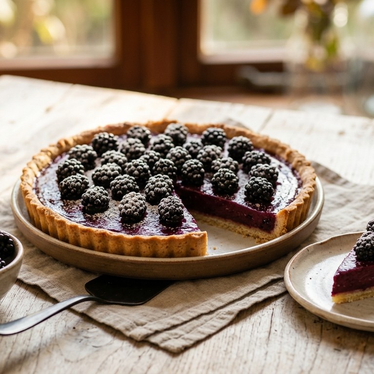 Fruitige bramentaart