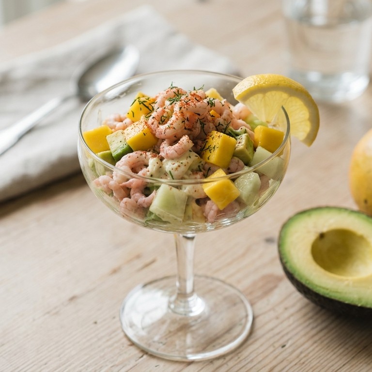 Fruitige garnalencocktail