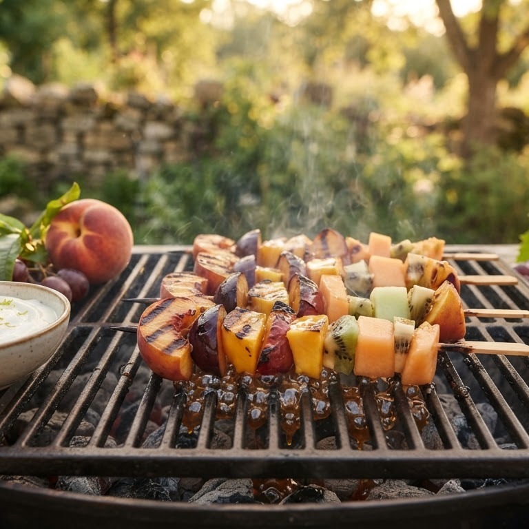 Fruitspiesjes voor bij de barbecue