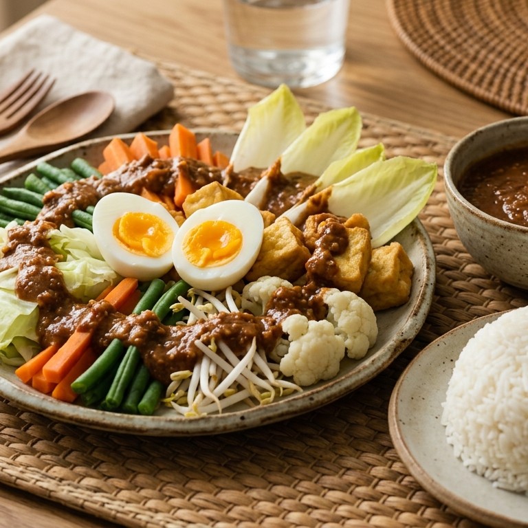 Gado gado met rijst