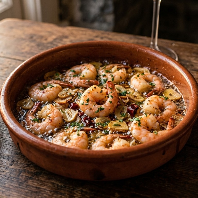 Gamba's al ajillo (Knoflook garnalen)