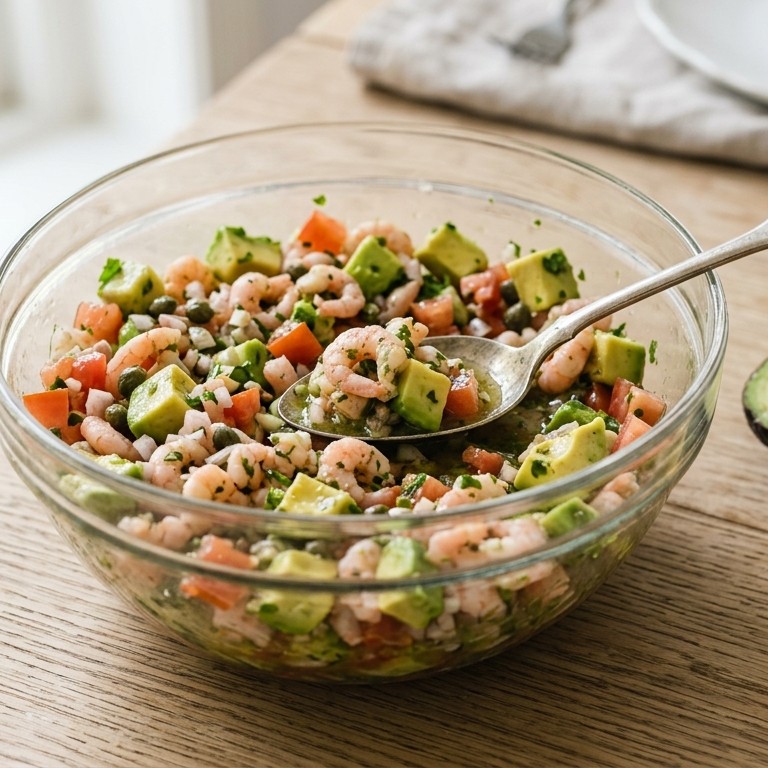 Garnalen-avocadosalade