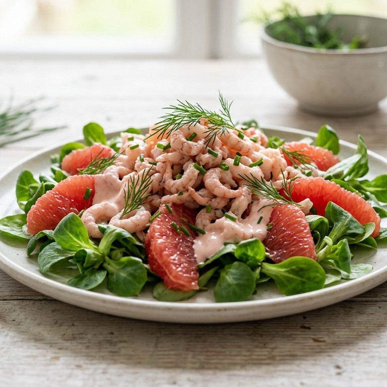 Garnalen-grapefruitsalade