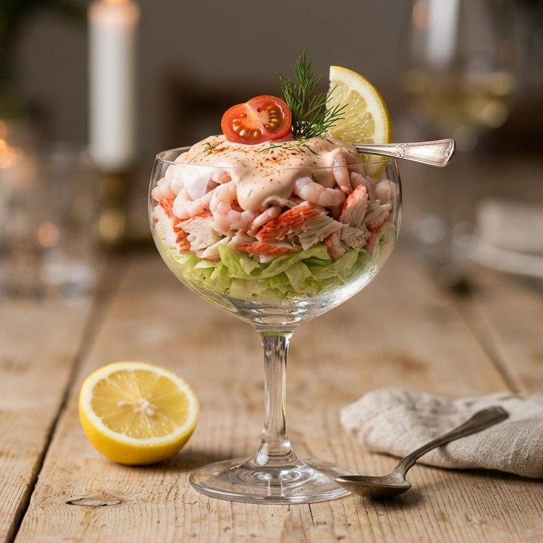 Garnalen-krab cocktail