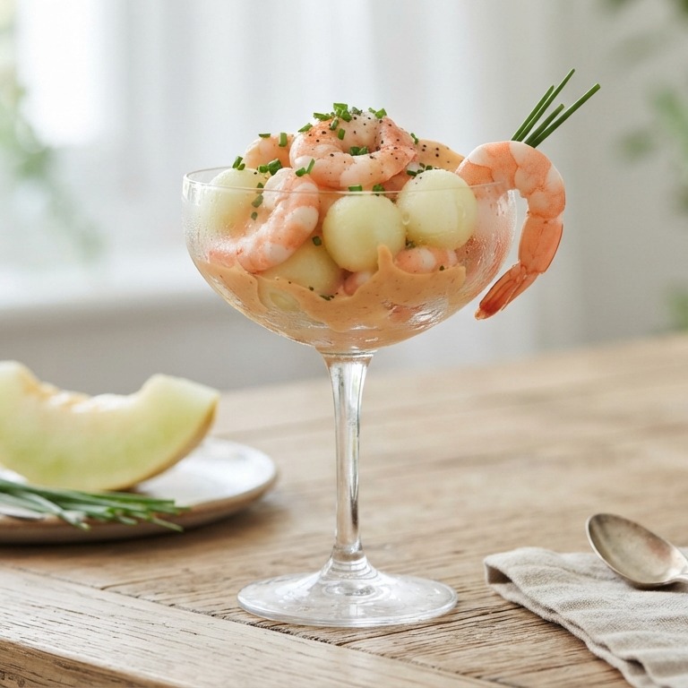 Garnalen - meloencocktail