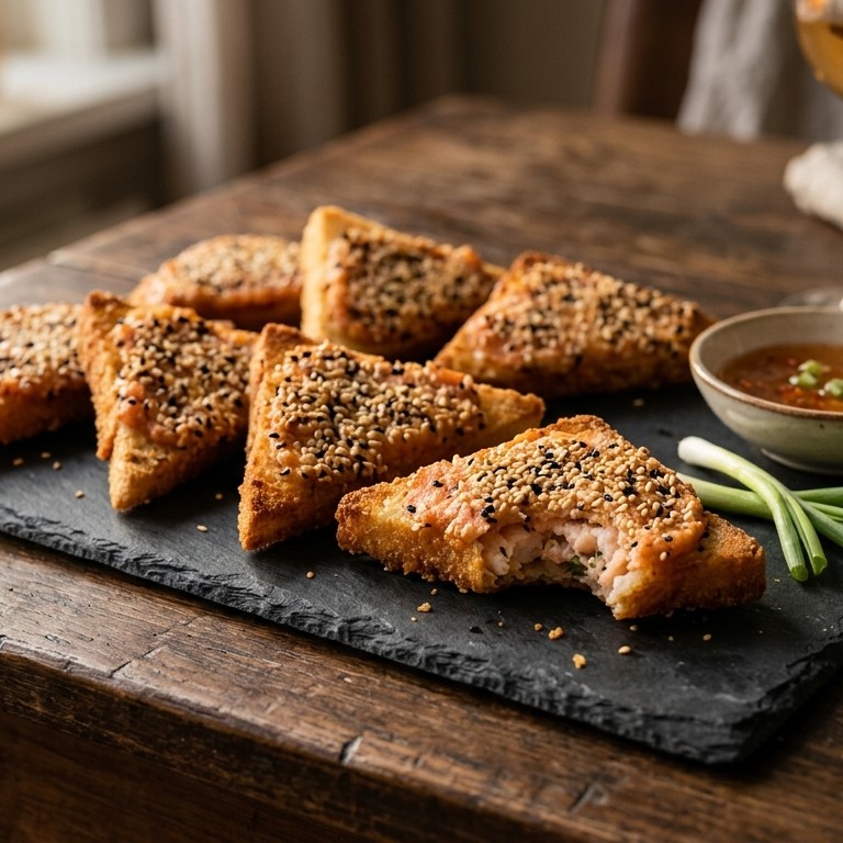 Garnalen met sesamtoast
