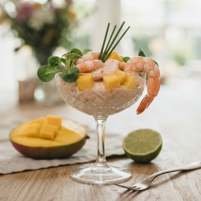 Garnalencocktail met mango