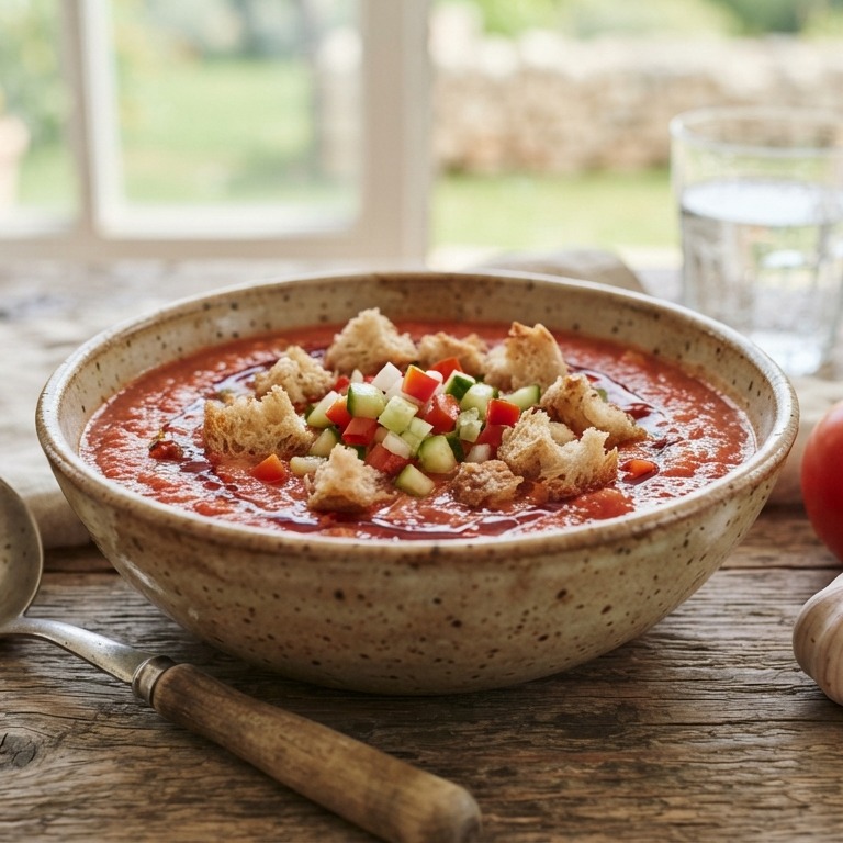 Gazpacho (Spaanse koude groentensoep)