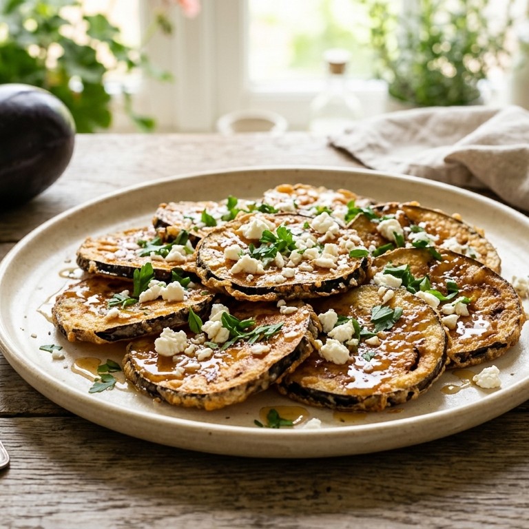 Gebakken aubergine