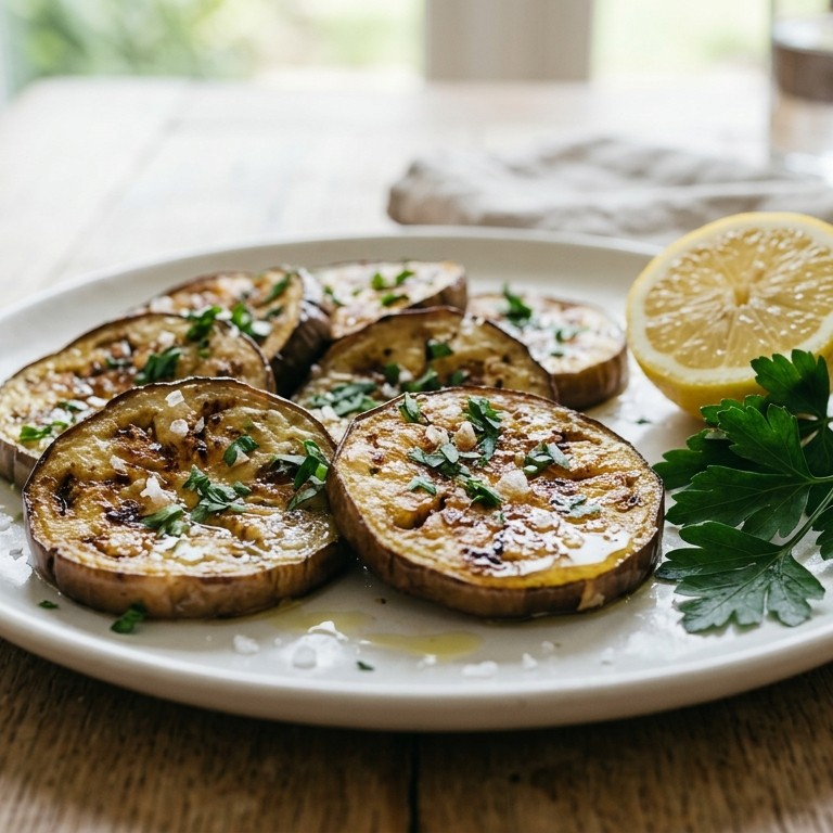 Gebakken aubergine