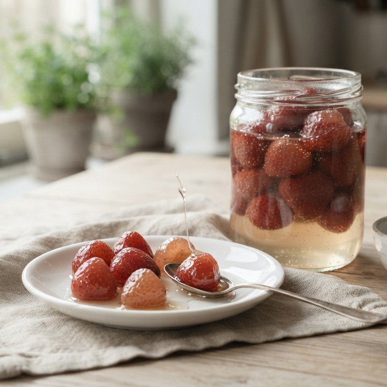 Geconfijte aardbeien