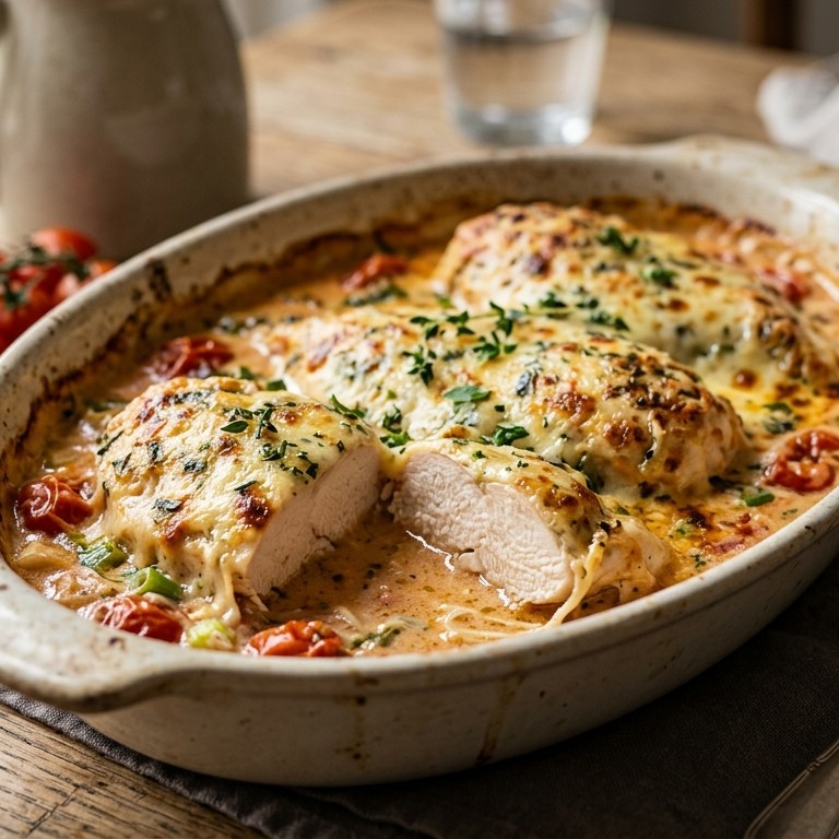 Gegratineerde kipfilet