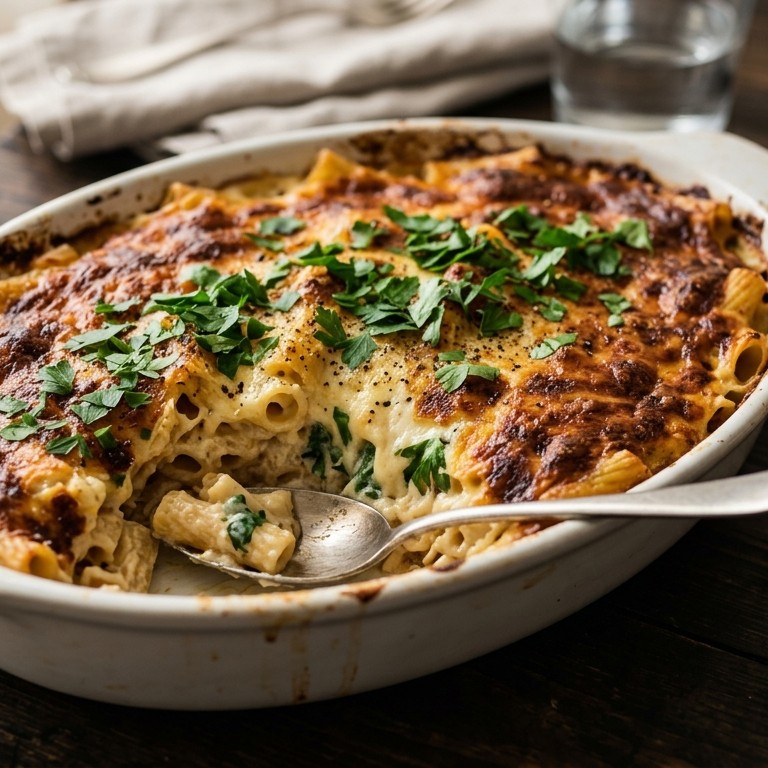 Gegratineerde pasta