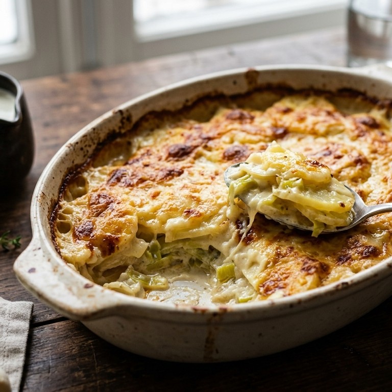 Gegratineerde roomaardappels