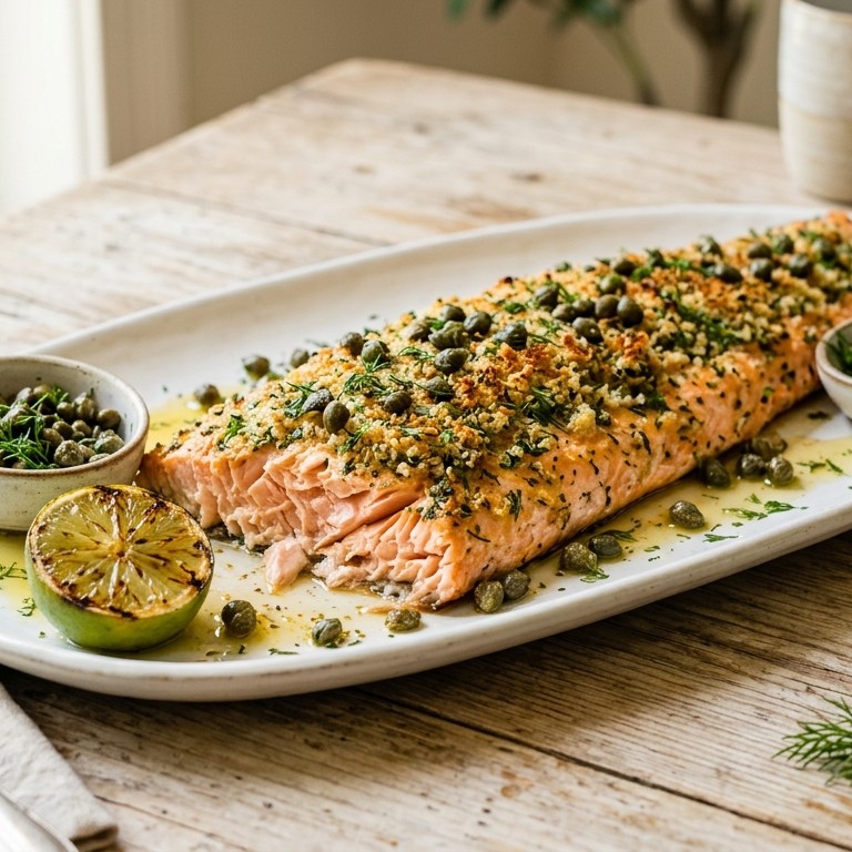 Gegratineerde zalm