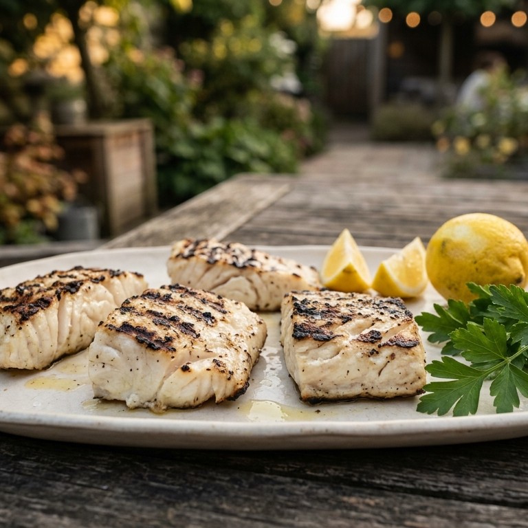 Gegrilde kabeljauw