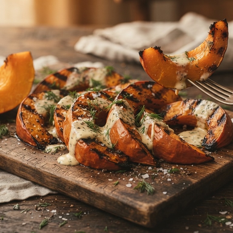Gegrilde pompoen