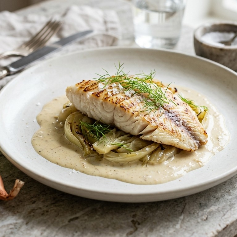 Gegrilde tilapia met zoethoutsaus