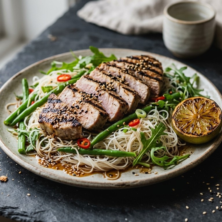 Gegrilde tonijn met mihoen