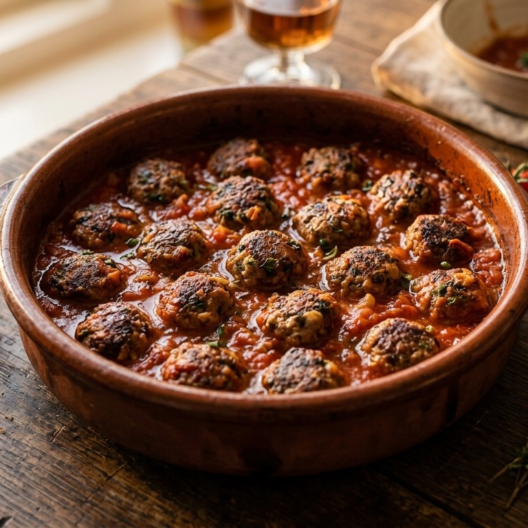 Gehaktballetjes in tomatensaus