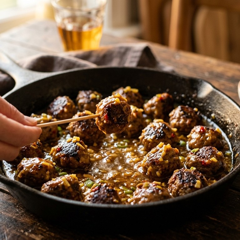 Gehaktballetjes met gembersaus
