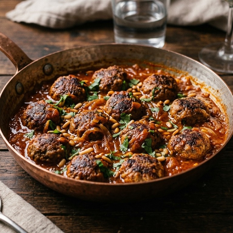 Gehaktballetjes van de pasja met tomatensaus