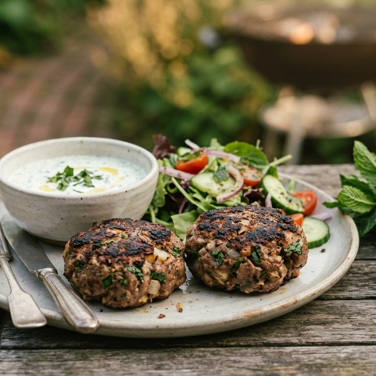Gehaktburgers met munt