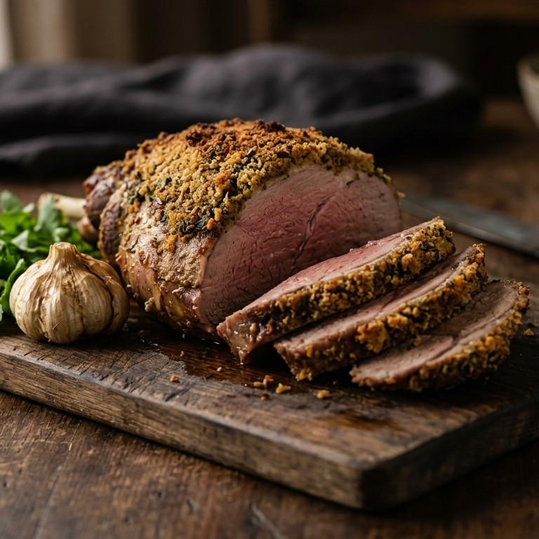 Gekruide lamsbout uit de oven