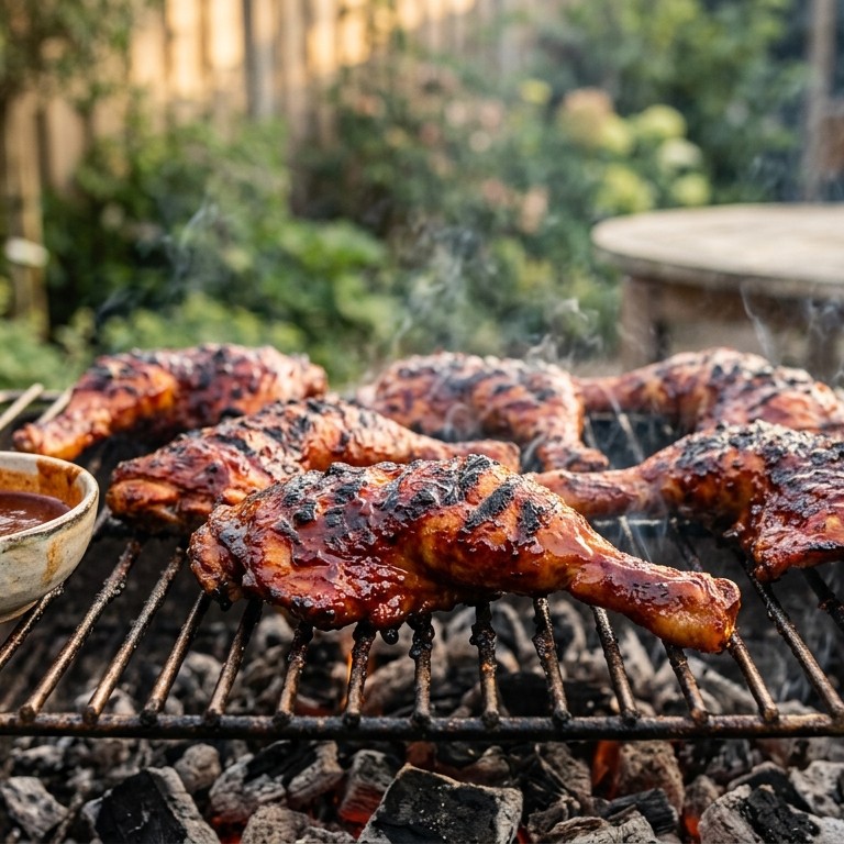 Gemarineerde BBQ Kippenbouten