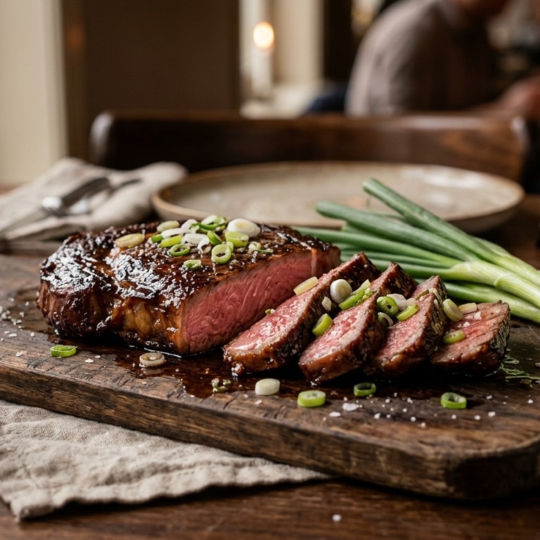 Gemarineerde entrecote met sherry