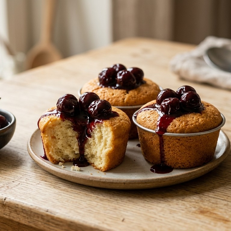 Gemarineerde kersencakejes