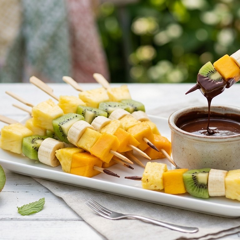 Gemengde fruitspiesjes