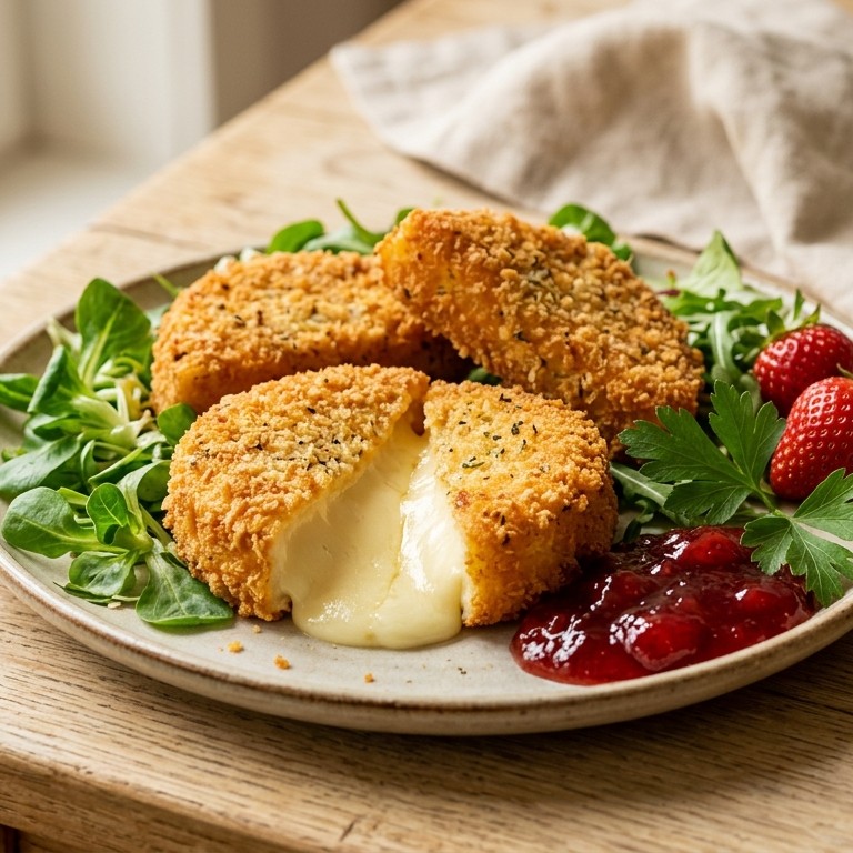 Gepaneerde camembert