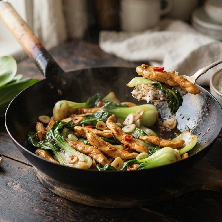 Geroerbakte paksoi met kipfilet