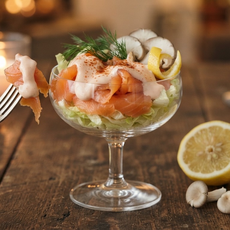Gerookte zalmcocktail