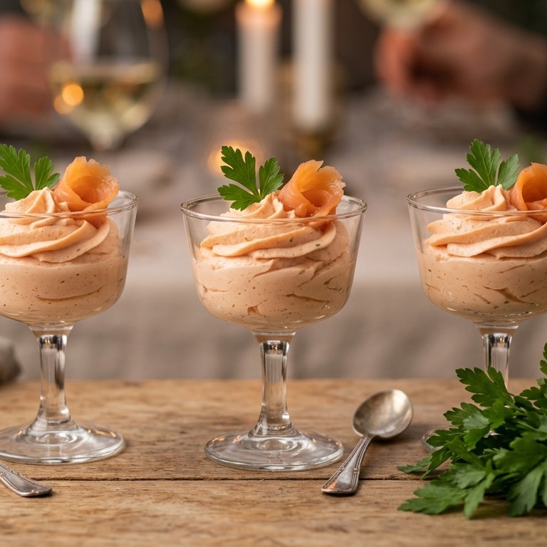 Gerookte zalmmousse