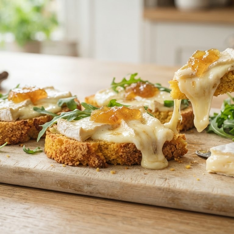 Geroosterd brood met brie