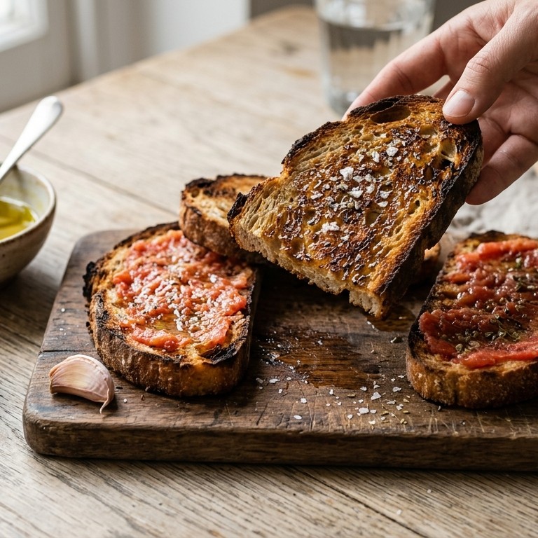 Geroosterd tomatenbrood