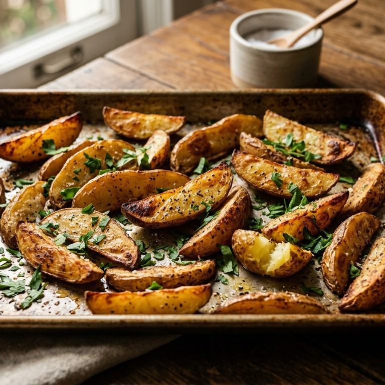 Geroosterde aardappelpartjes