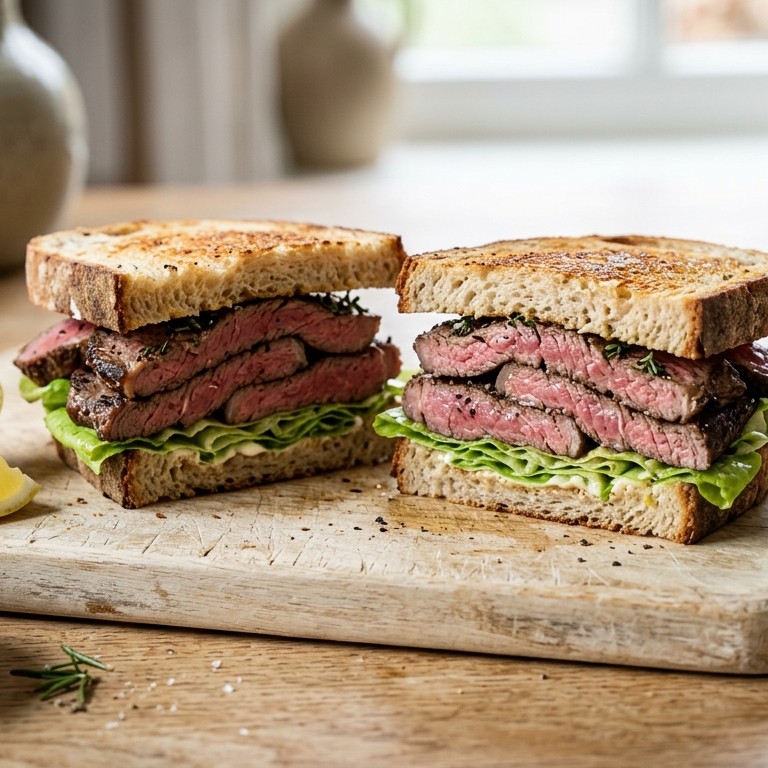 Geroosterde Biefstuk Sandwiches