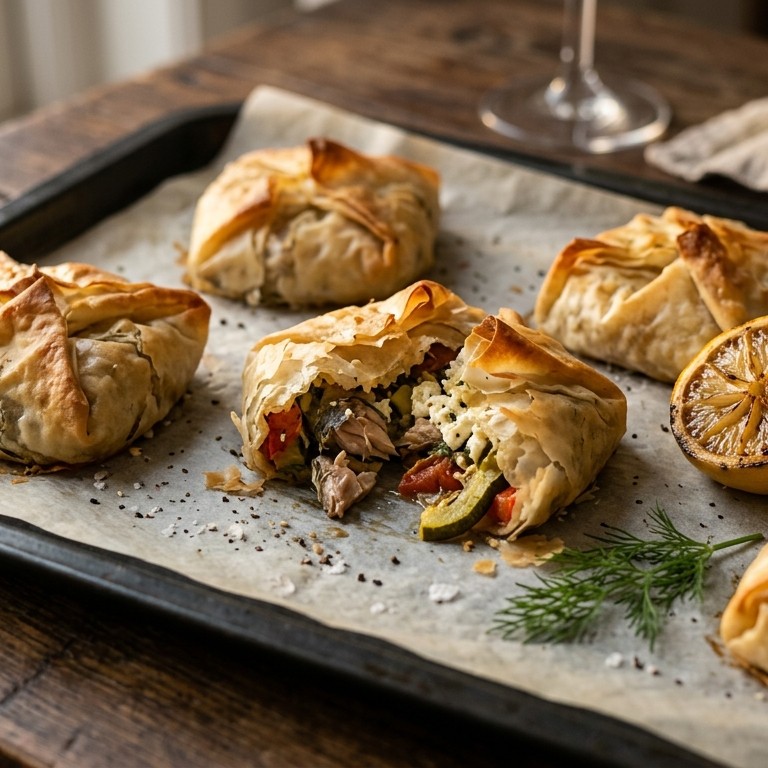 Gevuld makreelhapje uit de oven